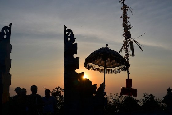 Balinese sunset bali night