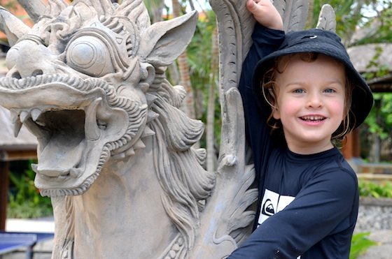 Rafferty explores the temples raff and statue