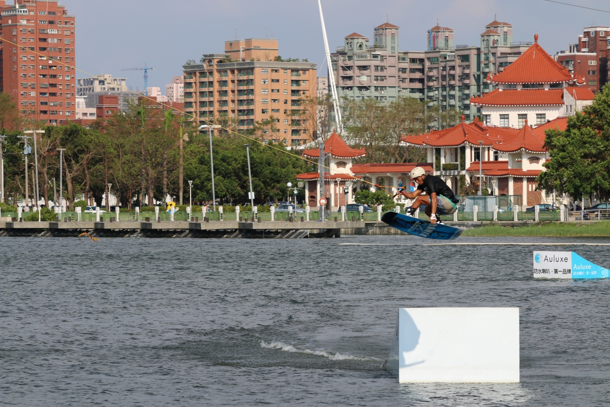 Air time wakeboarding at Lotus Wake Park in Taiwan