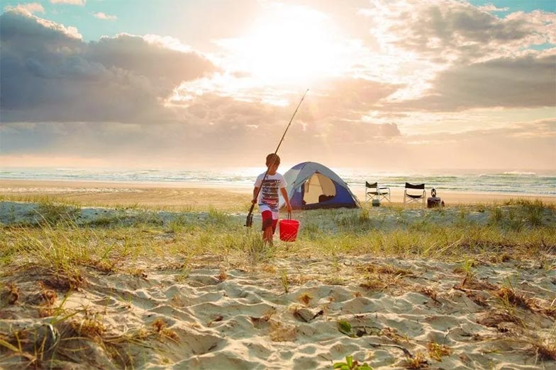 Camping on Fraser Island