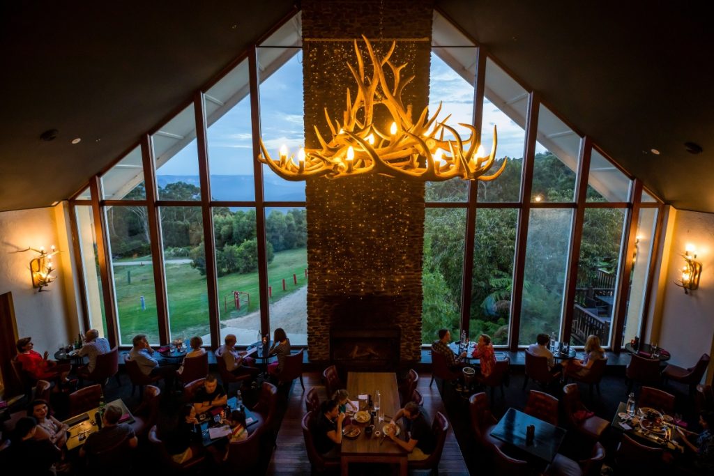 Embers Grill inside the Fairmont Resort Blue Mountains at Leura. Image Destination NSW