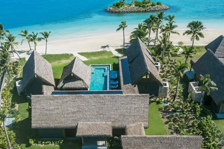 A four bedroom Beachfront Pool Residence at Six Senses Fiji. Image Amber Toms