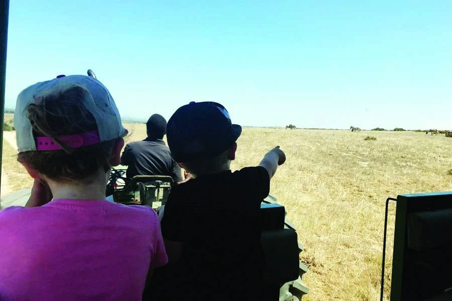 urzila carlsons children on safari