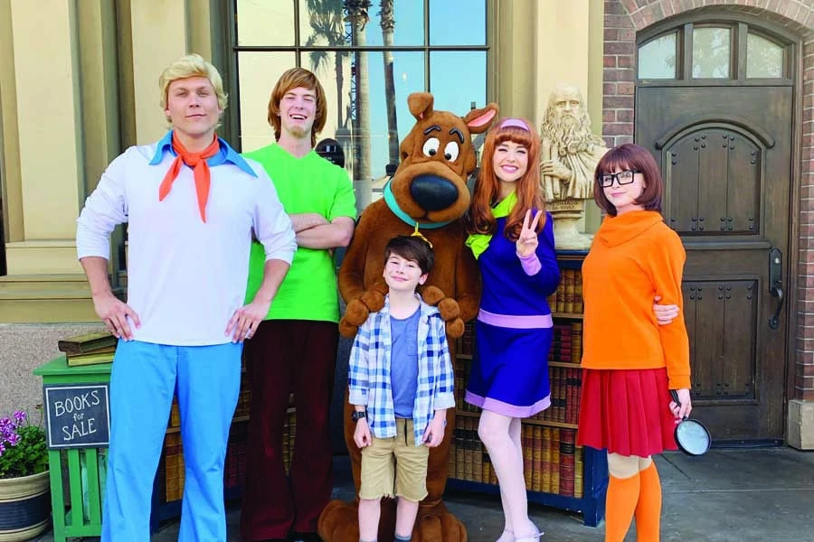with scooby and friends at universal studios hollywood