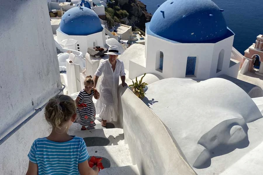 exploring oia in santorini