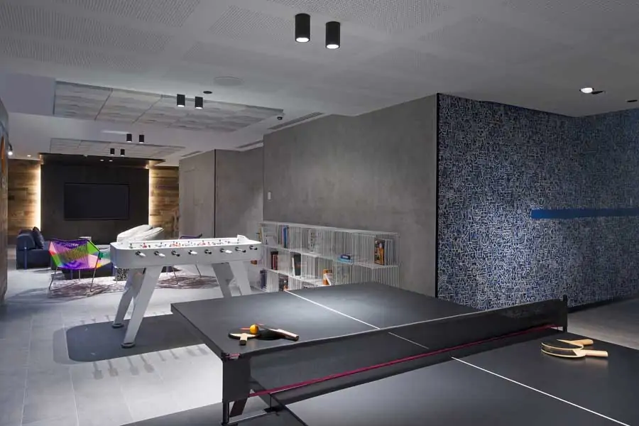foosball and table tennis in the mix lounge will help keep kids entertained at aloft perth