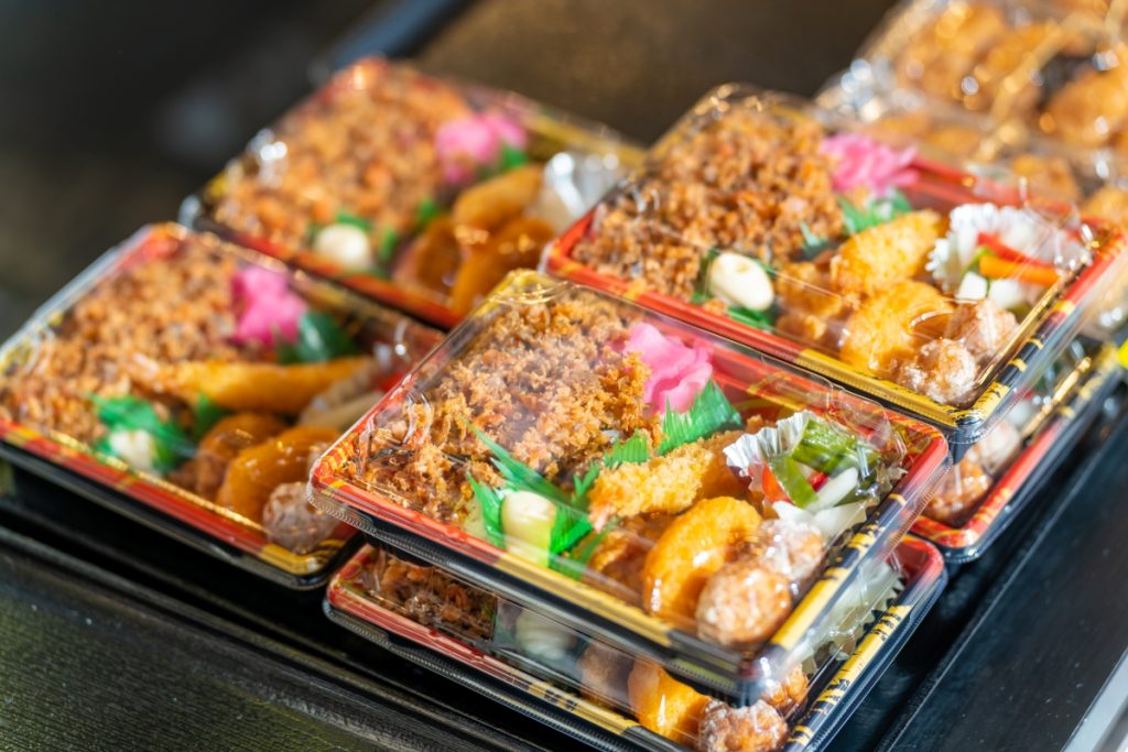 Bento boxes for sale at a Japanese convenience store. Image CandyRetriever Shutterstock