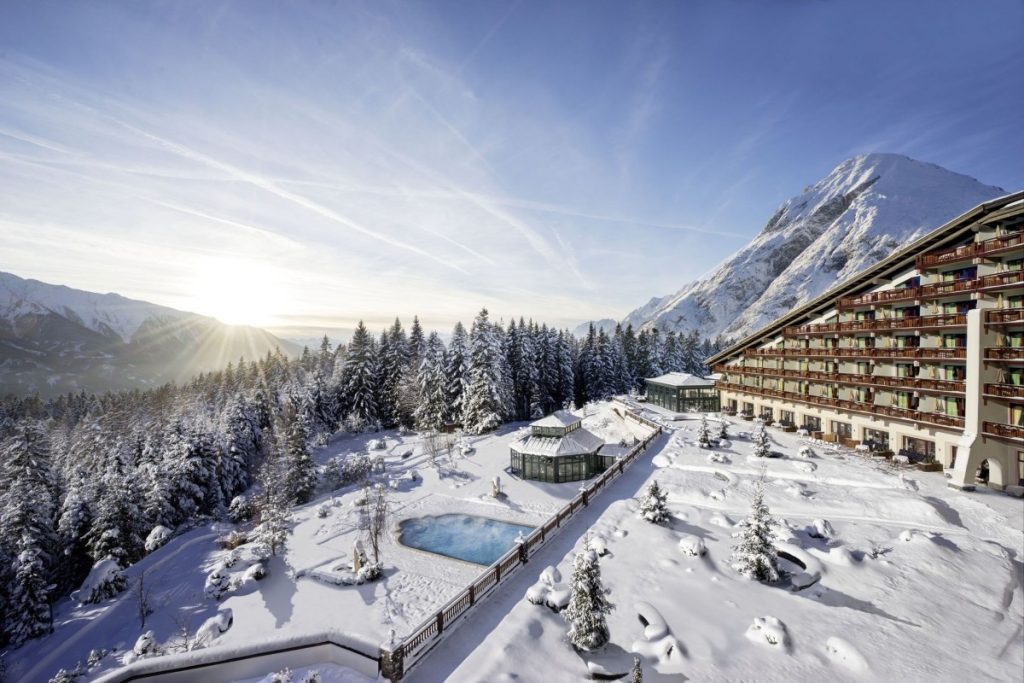 The five star Interalpen Hotel Tyrol in Austria. Image Wikimedia Commons licensed under CC BY SA 4.0