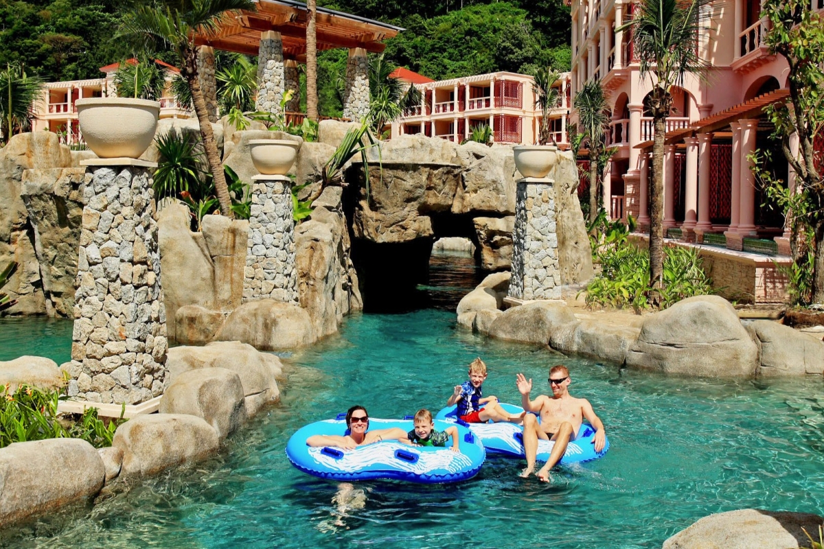 The lazy river at Centara Grand Beach Resort Phuket