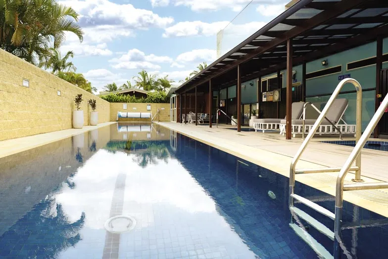 The pool at the Seascape adults re treat at North Star Holiday Resort