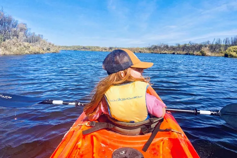 kayaking down the harriet river