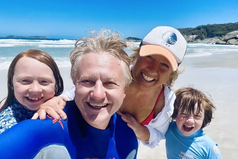 Family beach time at Wilsons Promontory