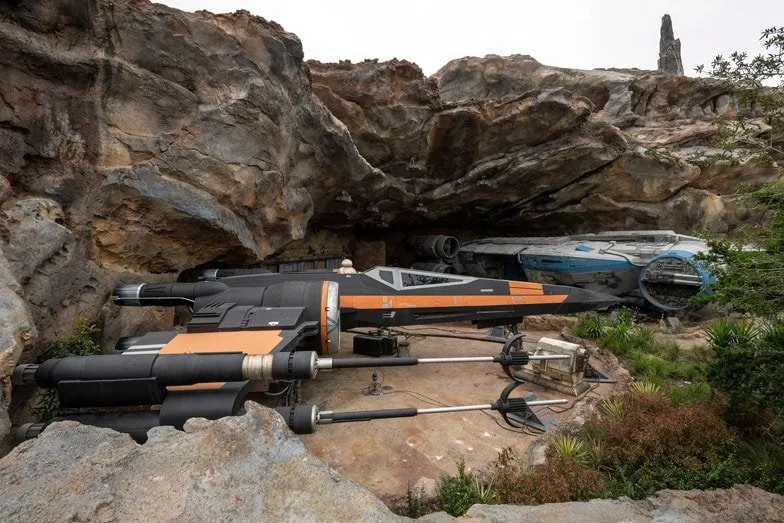 Ships in Star Wars Rise of the Resistance at Disneyland Park in California. Image Kent Phillips