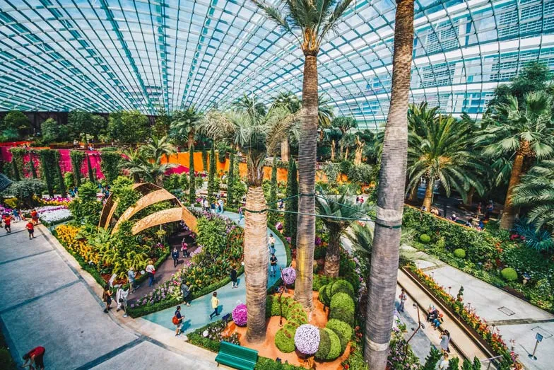 The Flower Dome at Gardens by the Bay