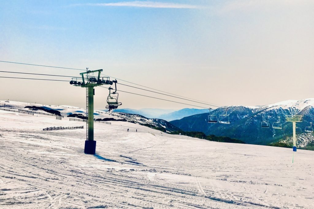 Winter mountain scenery at Falls Creek Alpine Resort in Victoria Image Meg Law