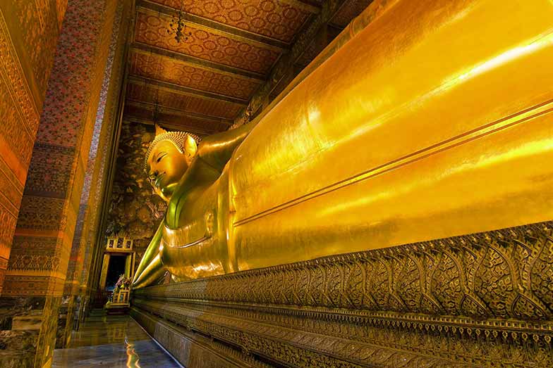 The Reclining Buddha at Wat Pho in Bangkok