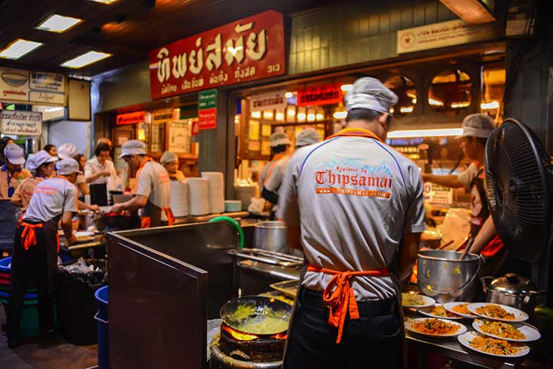 Thipsamai restaurant in Bangkok Old City