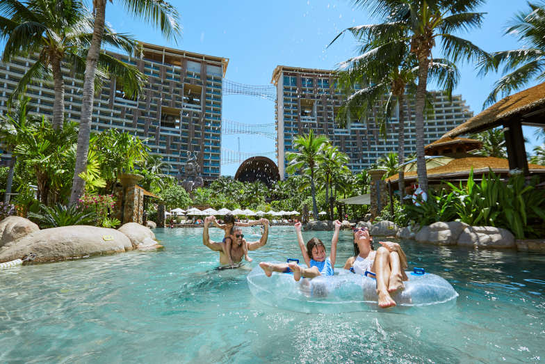 A family at Centara Grand Mirage Beach Resort Pattaya