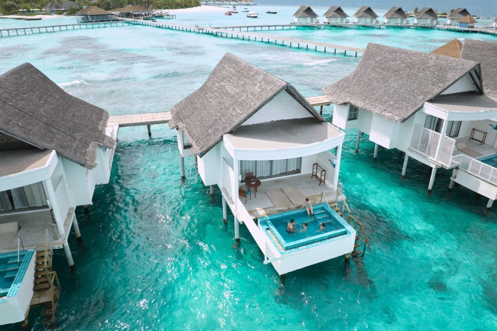 A Club Sunset Overwater Pool Villa at Machchafushi Island Resort and Spa Maldives