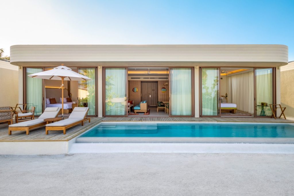 A Grand Two Bedroom Beach Pool Villa at Centara Grand Lagoon Maldives