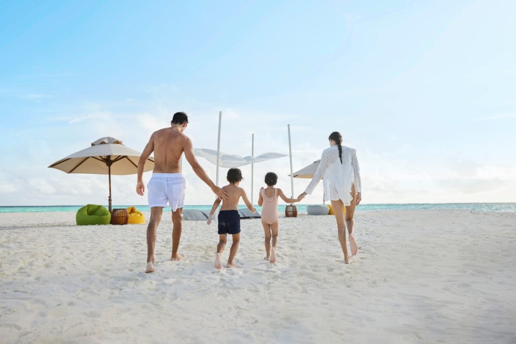 Fun on the sand bank at Machchafushi Island Resort and Spa Maldives
