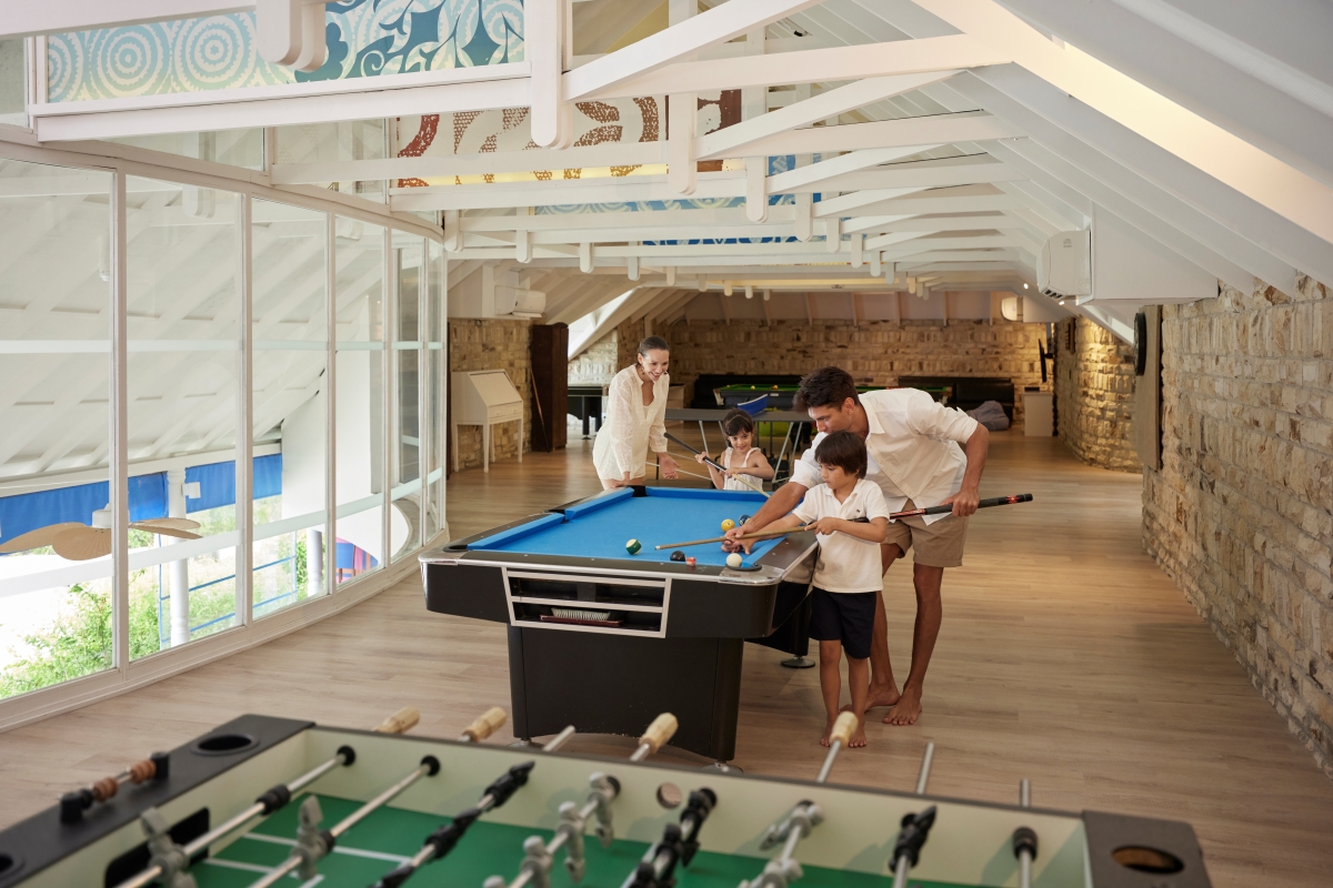 Games at the E Zone at Machchafushi Island Resort and Spa Maldives