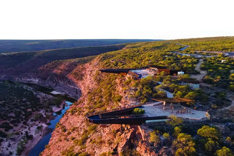 kalbarri skywalk in kalbarri national park. image tourism western australia