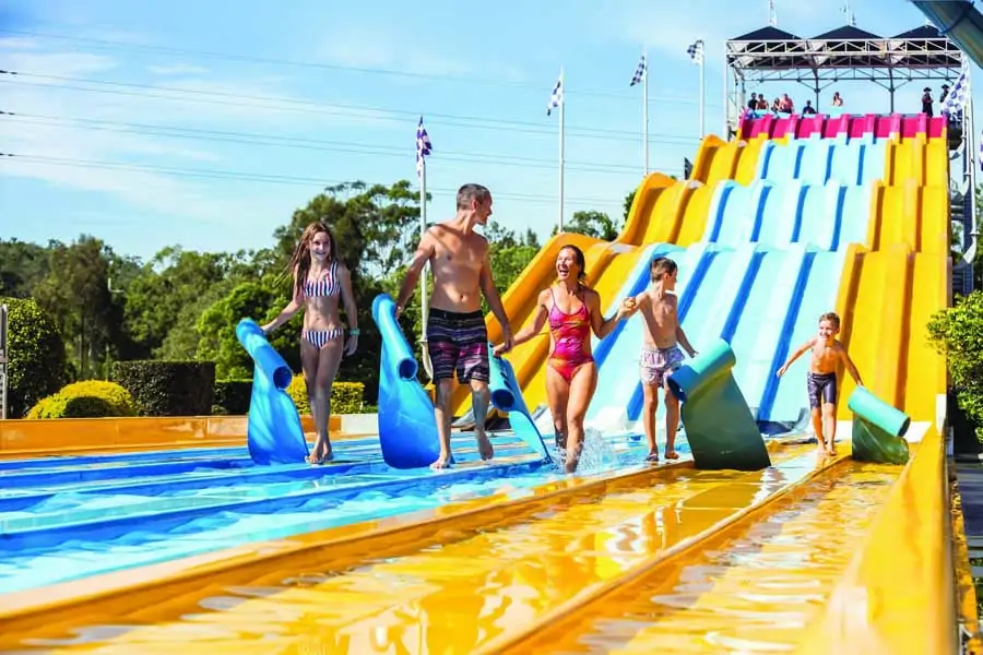 the aqua racer at wetnwild on the gold coast