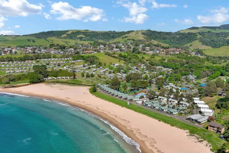 An aerial view of BIG4 Easts Beach Holiday Park in Kiama. Image NEG Photography.jpg