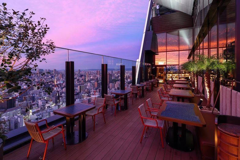 Dine on the deck at Crudo at Centara Grand Hotel Osaka
