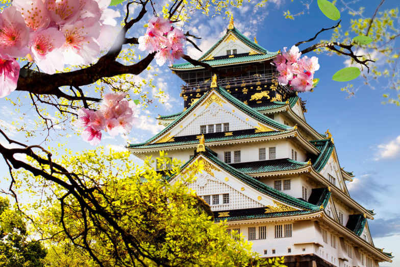 Osaka Castle in Japan