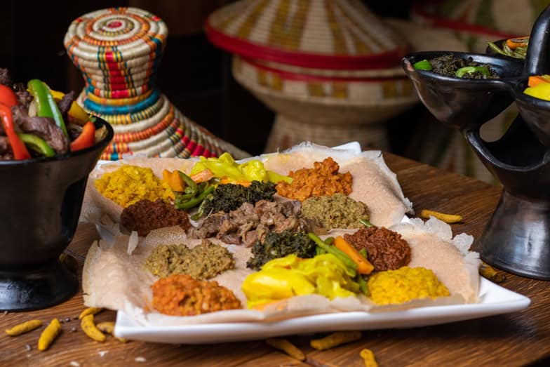 The Ethiopian traditional famous and delicious Injera flatbread — Photo.jpg