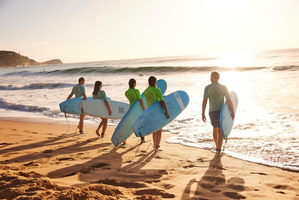 Surf lessons at Avoca Beach Image Destination NSW