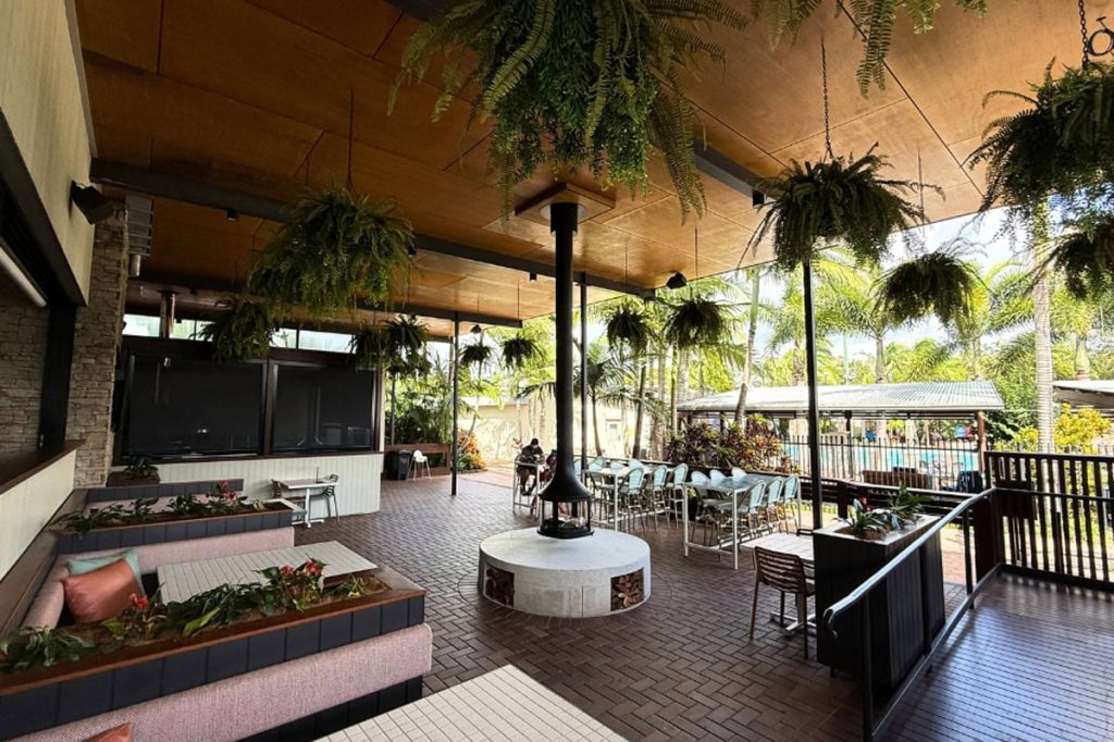 Enjoy authentic woodfired pizza at The Fireplace BIG4 Gold Coast Holiday Park