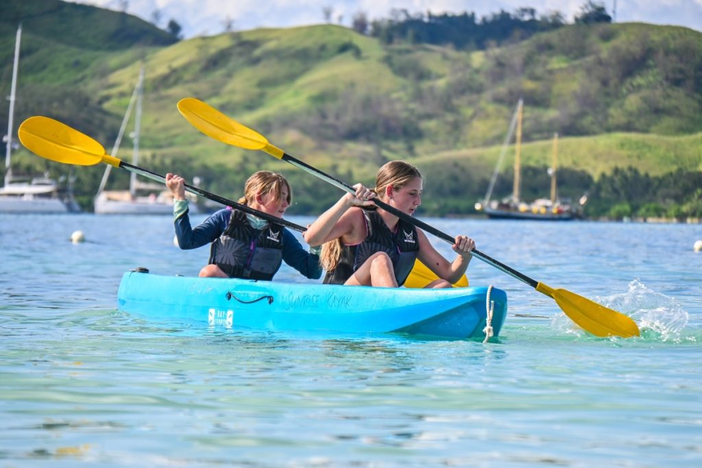 Kayaking at Plantation Island Resort Fiji