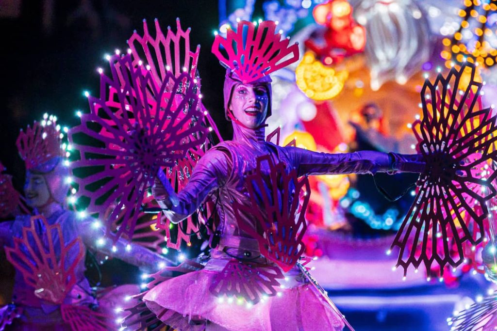 Paint the Night Parade dancers